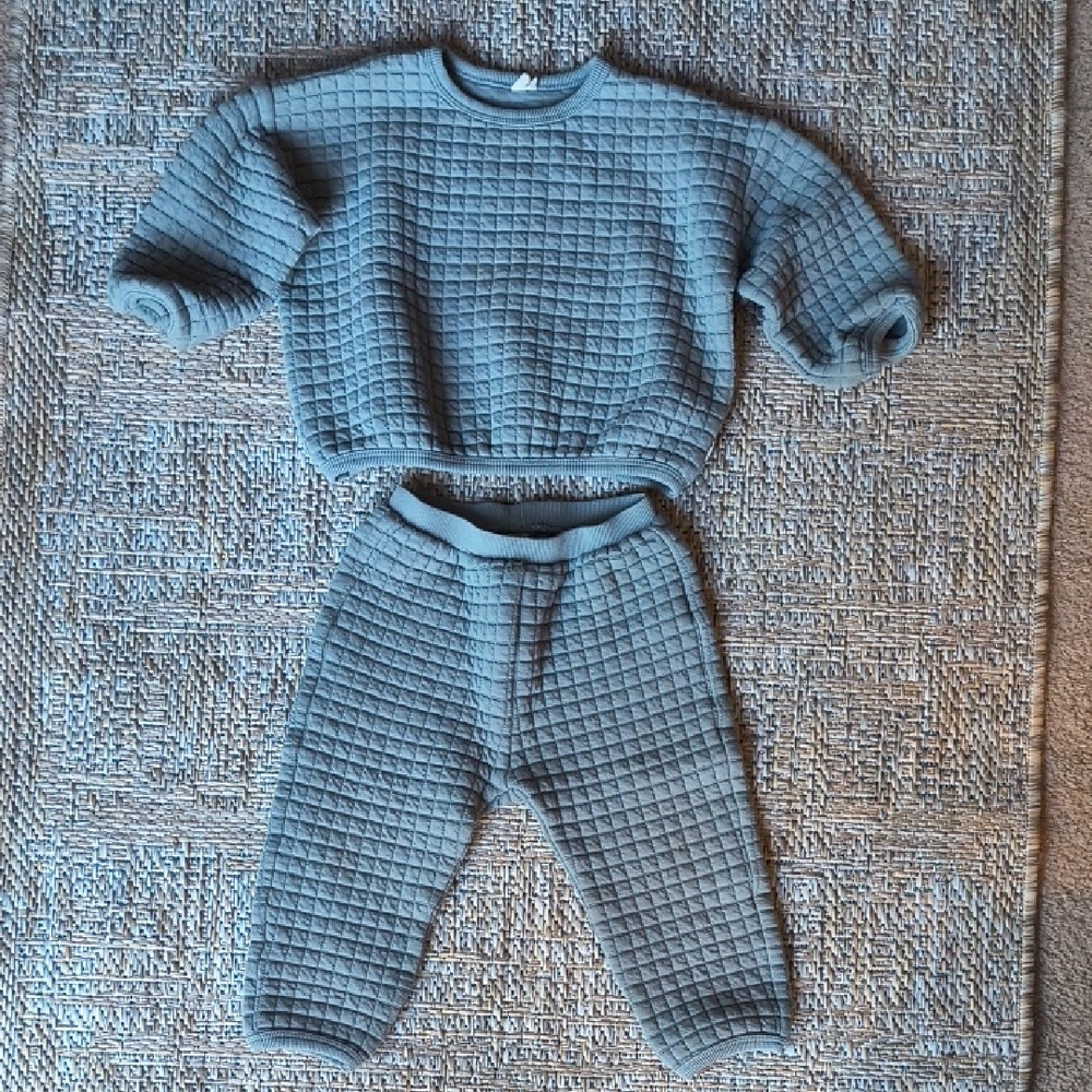 Quincy Mae Grey 18-24mo Matching Set